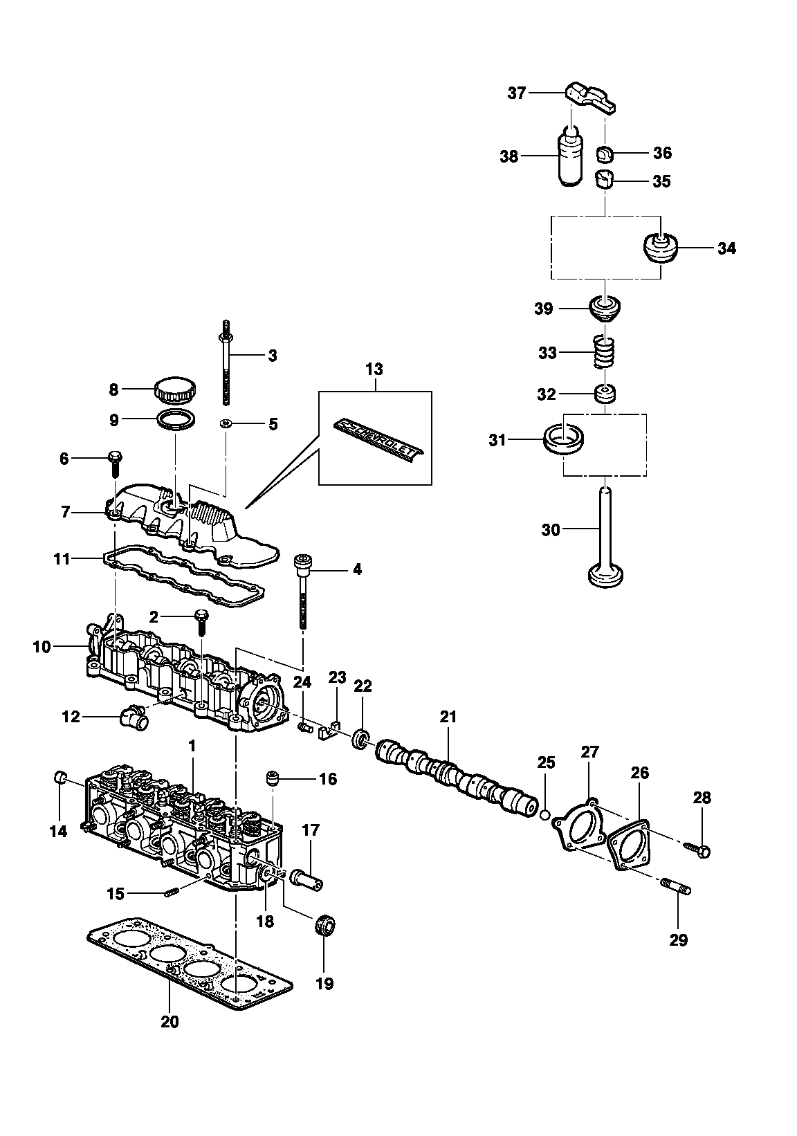 Головка блока цилиндров двигателя LM3/LN2/LG1