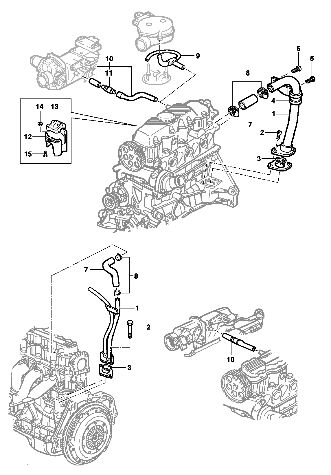 Вентиляция двигателя - двигатель LM3/LN2/LG1