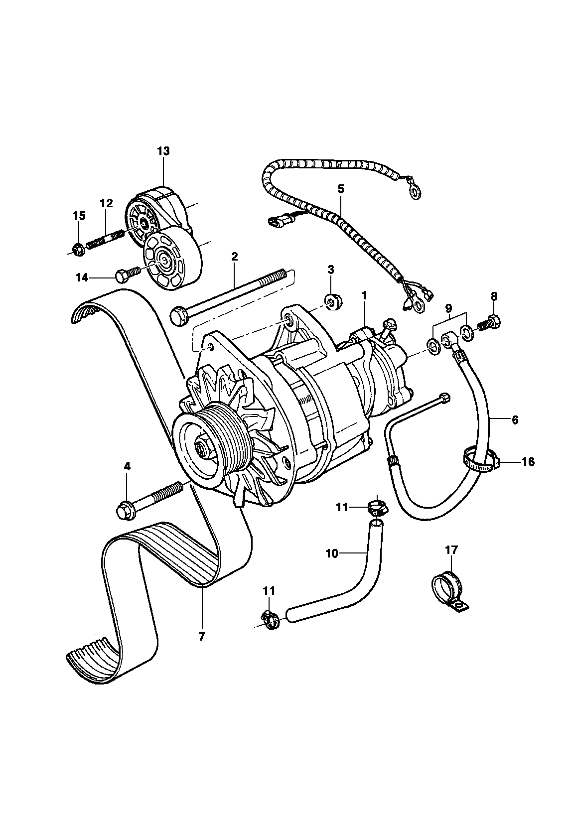 Крепление генератора - Maxion дизельный двигатель LK6